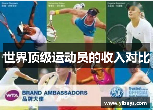 世界顶级运动员的收入对比